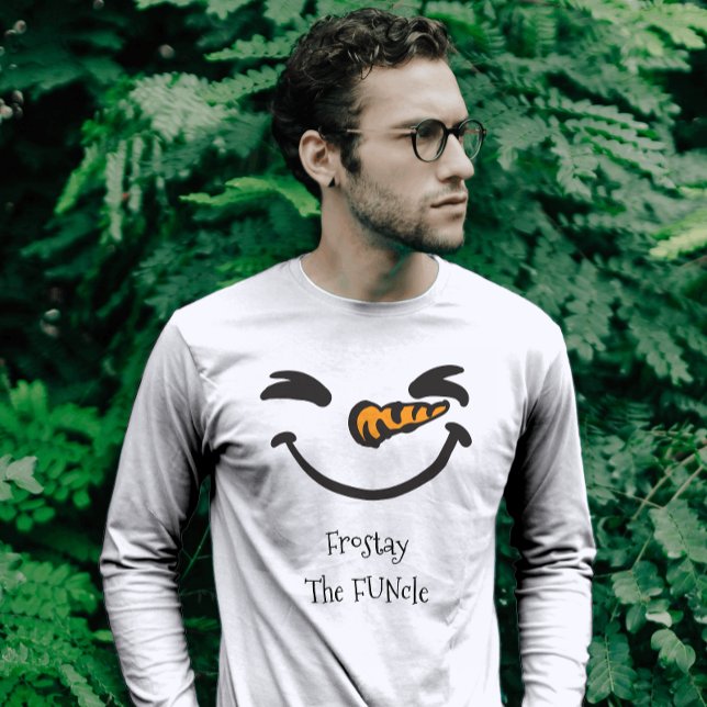Funny Fun Uncle Snowman Face Sweatshirt (Creator Uploaded)