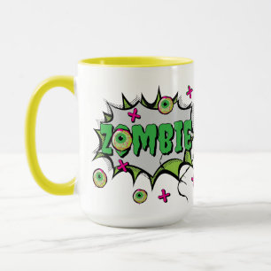 Funny Fun Zombie Pop Art Mug