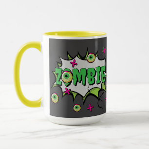 Funny Fun Zombie Pop Art Mug