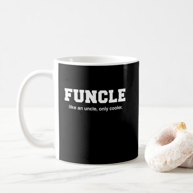 Funny Funcle College Print Coffee Mug (With Donut)