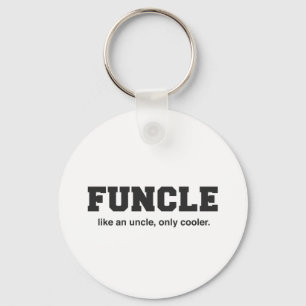 Funny Funcle College Print Key Ring