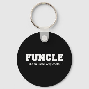 Funny Funcle College Print Key Ring