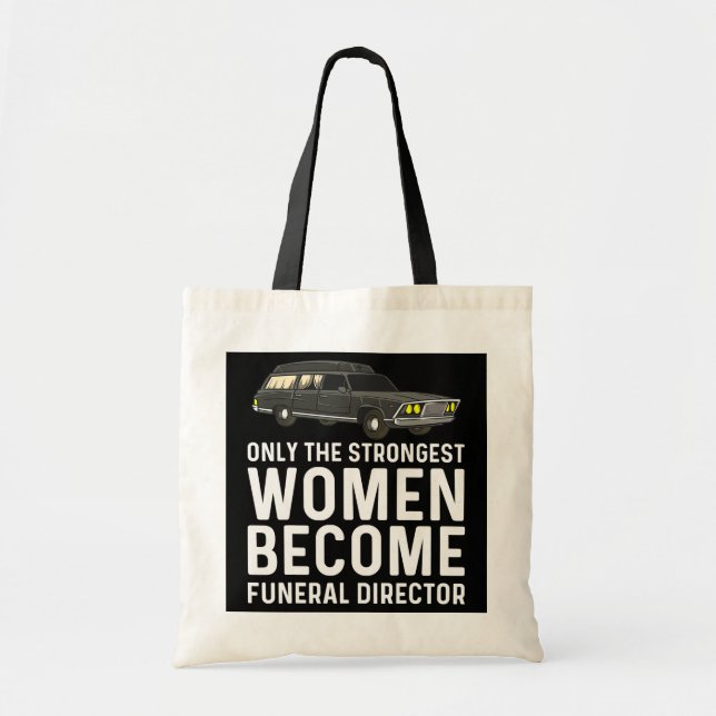 Funny Funeral Director Gift Women Mum Mortician Tote Bag (Front)