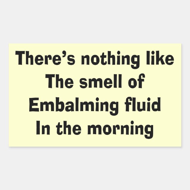 Funny Funeral Director Gifts Rectangular Sticker (Front)