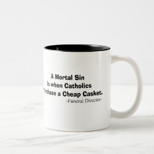 Funny Funeral Director Gifts Two-Tone Coffee Mug