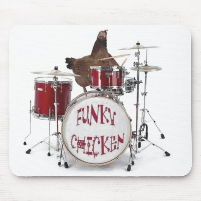 Funny Funky Chicken mousepad (Front)