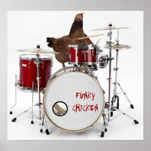 Funny  FUNKY CHICKEN poster