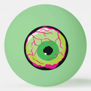 Funny Funky Zombie Eyeball Beer or Ping Pong Ball