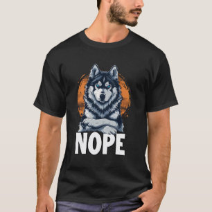 Funny Funny Husky T, funny dog walking outfit for T-Shirt