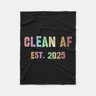 Funny Future Clean Af Est 2025 Grilling Clean Prin Fleece Blanket