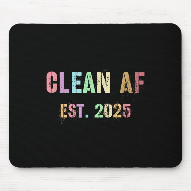 Funny Future Clean Af Est 2025 Grilling Clean Prin Mouse Mat (Front)