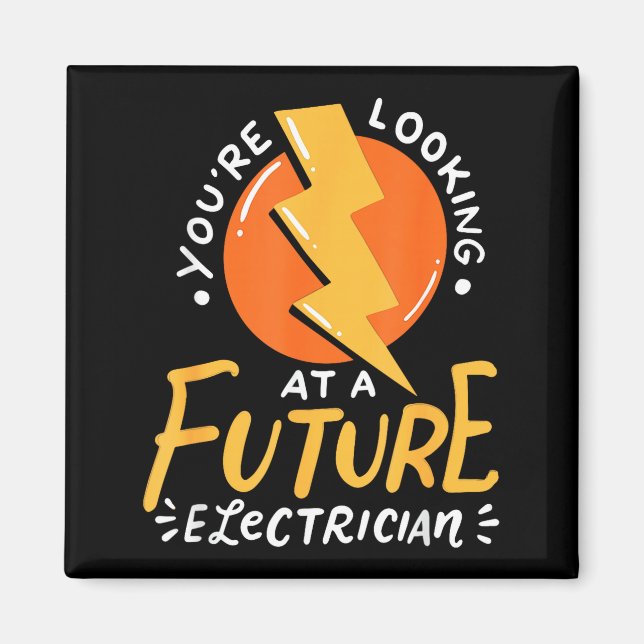 Funny Future Electrician Electrical Engineer  Magnet (Front)