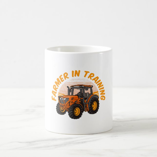 Funny Future Farmer In Training Tractor Farming Coffee Mug (Center)