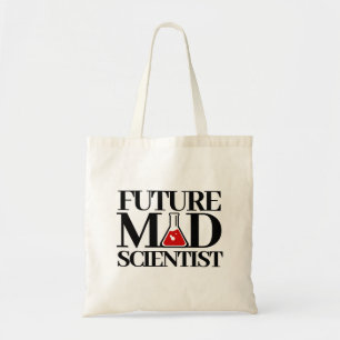 Funny Future Mad Scientist with Chemistry Beaker Tote Bag