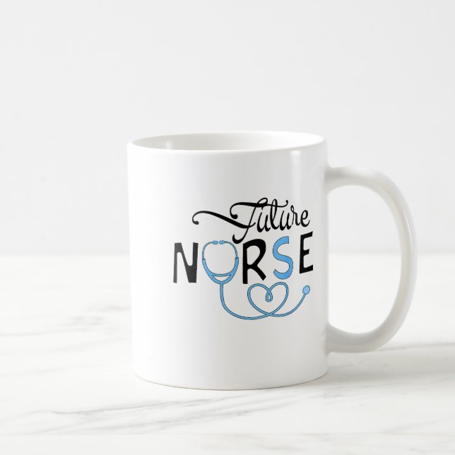 Funny Future Nurse Nursing School Student Nurse In Coffee Mug (Right)