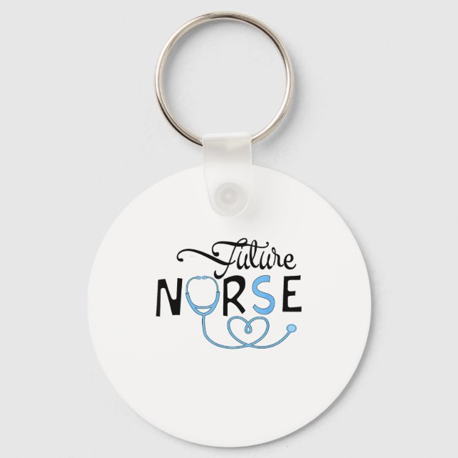 Funny Future Nurse Nursing School Student Nurse In Key Ring (Front)