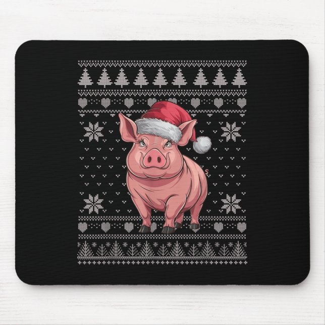 Funny G Ugly Christmas Sweater Santa Xmas Pjs  Mouse Mat (Front)