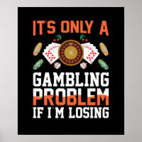 Funny gambling problem Casino word art