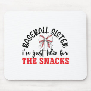 Funny Game Day Bysebyll Sister I'm Just Here For T Mouse Mat