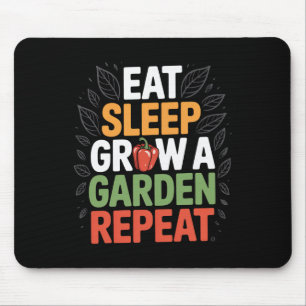 Funny Game Eat Sleep Grow A Garden Repeat Gamer 5 Mouse Mat