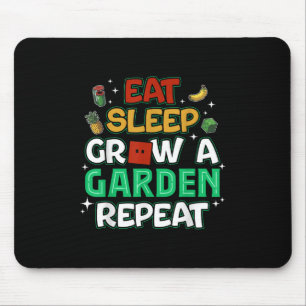 Funny Game Eat Sleep Grow A Garden Repeat Gamer De Mouse Mat