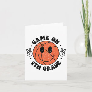 Funny Game On 4th Grade Sketll First Day Of School Card