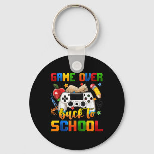 Funny Game Over Back To School Gamer Kids Key Ring