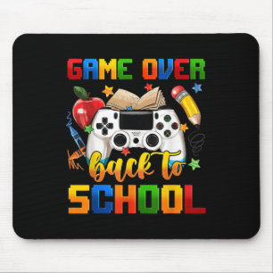 Funny Game Over Back To School Gamer Kids Mouse Mat