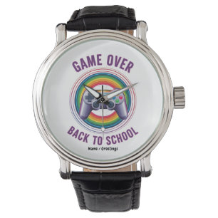 Funny Game Over Controller Teacher KIds Level Up Watch
