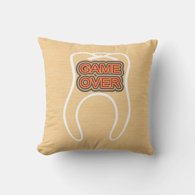 Funny Game Over Cushion (Front)