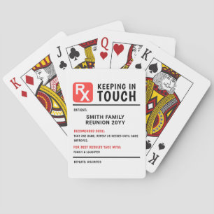 Funny Game Prescription Family Reunion Playing Cards