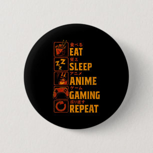 Funny Gamer Anime Graphic Tee Men Boys Teens Video 6 Cm Round Badge