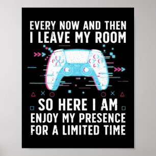Funny Gamer Art For Men Women Gaming Gamer Video G Poster