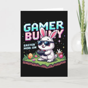 Funny Gamer Bunny Easter Mod On Funny Gaming Gift Card
