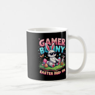 Funny Gamer Bunny Easter Mod On Funny Gaming Gift  Coffee Mug