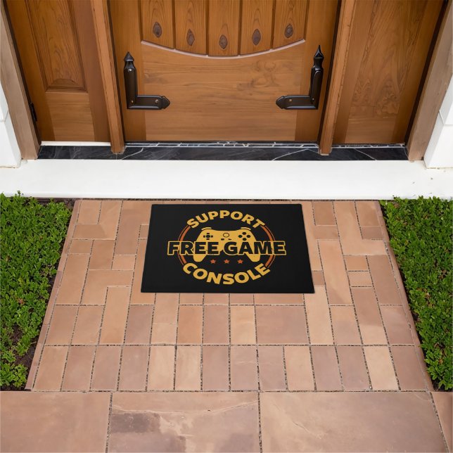 Funny Gamer Console Protest Gaming Doormat (Outdoor)