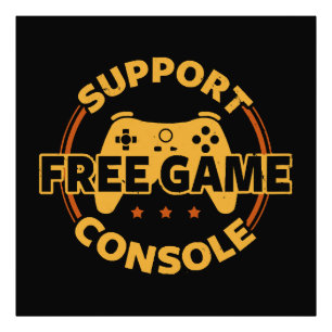 Funny Gamer Console Protest Gaming Photo Print