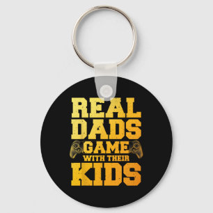 Funny Gamer Dad Art For Gaming Dad Daddy Men Game Key Ring