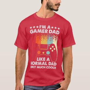 Funny Gamer Dad Art for Men Video Game Console Gam T-Shirt
