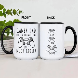 FUNNY GAMER DAD LIKE A NORMAL DAD ONLY MUCH COOLER MUG