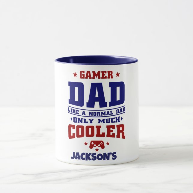 Funny Gamer Dad Mug (Center)