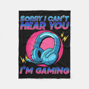 Funny Gamer Game Controller For Teens Boys Girl Vi Fleece Blanket
