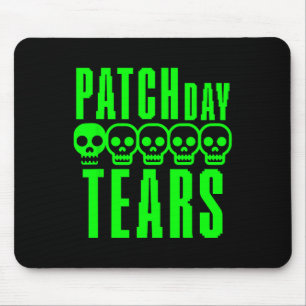Funny Gamer Gaming Sarcasm Game Nerd Patch Day Tea Mouse Mat