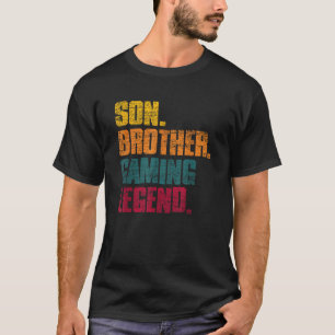 Funny Gamer Gift Son Brother Gaming Legend Gaming T-Shirt