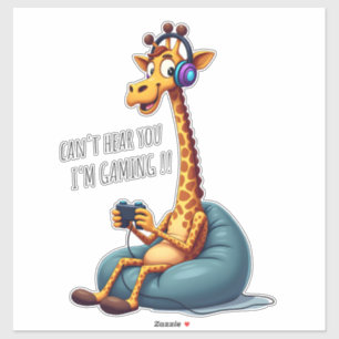 Funny Gamer Giraffe Gaming For Boys Men Video Game