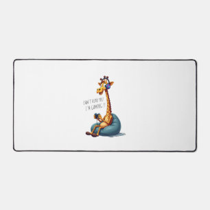 Funny Gamer Giraffe Gaming For Boys Men Video Game Desk Mat