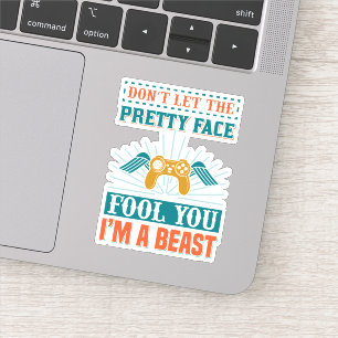 Funny gamer girl word art