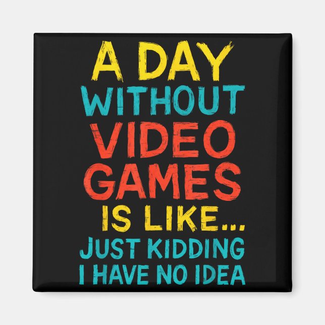 Funny Gamer Graphic Tee Men Boys Teens Video Gamin Magnet (Front)