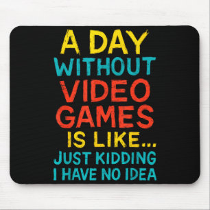 Funny Gamer Graphic Tee Men Boys Teens Video Gamin Mouse Mat