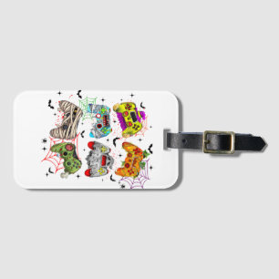Funny Gamer Halloween Luggage Tag 